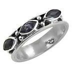 将图像加载到图库查看器中， 925 Silver Black Gemstone Ring | Women's Fashion Jewelry
