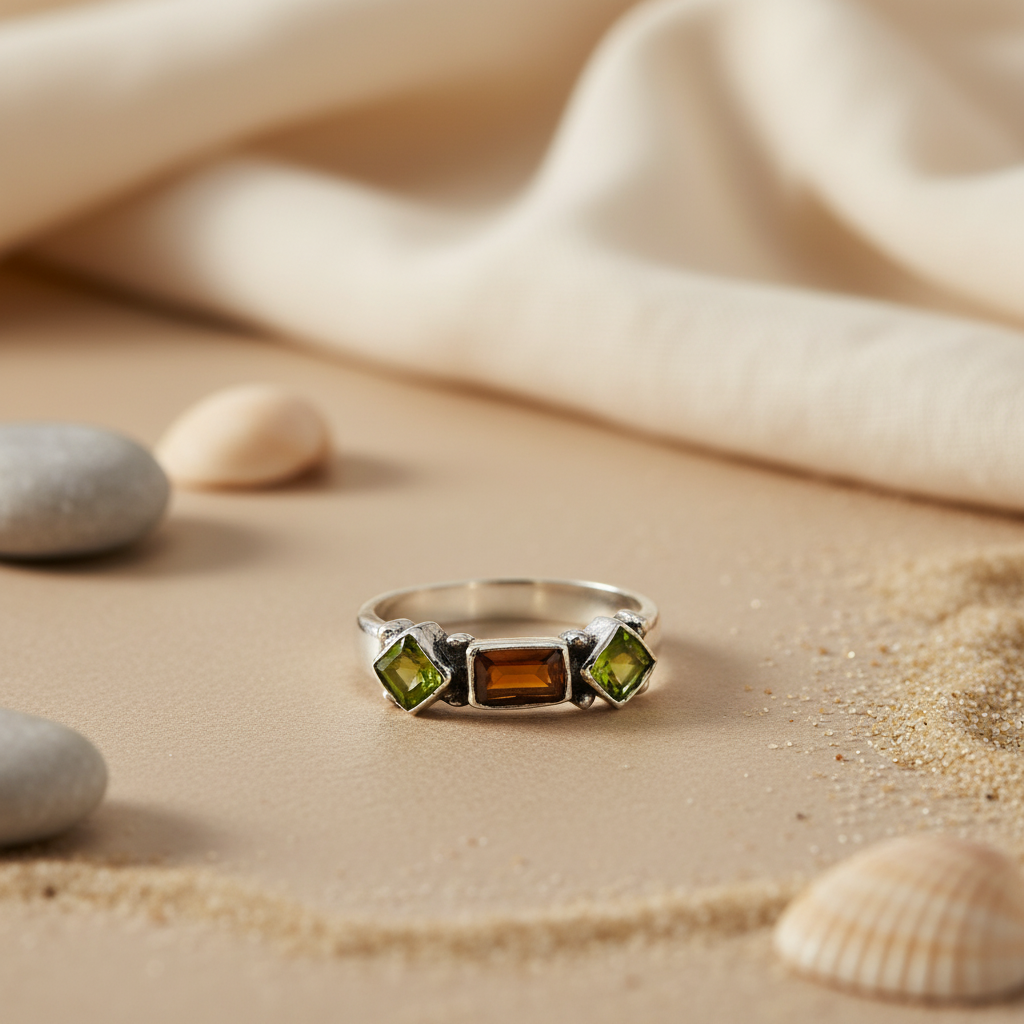 925 Silver Gemstone Ring for Women | Statement Jewelry