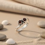 Load image into Gallery viewer, 925 Silver Garnet Ring for Women | Gemstone Jewelry Gift
