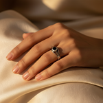 将图像加载到图库查看器中， 925 Silver Onyx Ring for Women | Statement Jewelry
