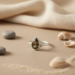 将图像加载到图库查看器中， 925 Silver Smoky Quartz Ring for Women | Daily Wear
