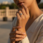 将图像加载到图库查看器中， 925 Silver Oval Cut Ring for Women | Gift for Her
