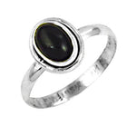 将图像加载到图库查看器中， 925 Silver Black Onyx Ring for Women | Gemstone Jewelry
