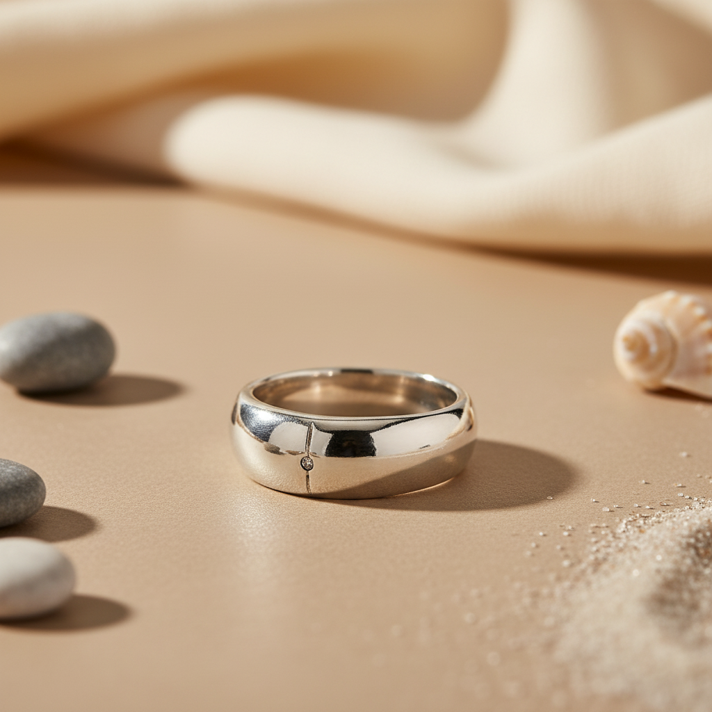 Silver Band Ring for Men & Women | Wedding Band Ring