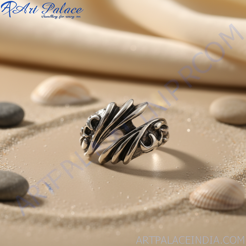 925 silver abstract ring | statement jewelry for women