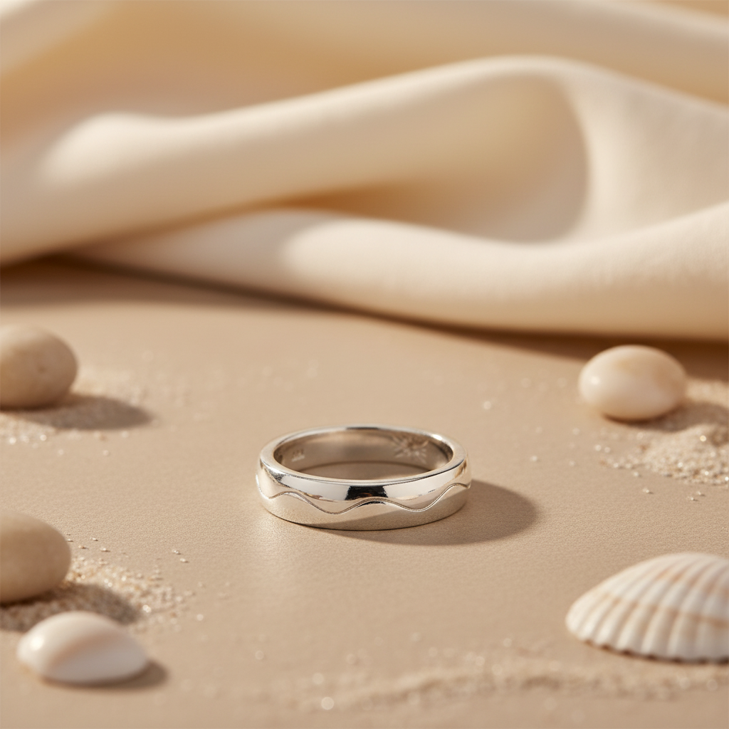 925 Sterling Silver Wave Ring for Women | Minimalist Jewelry