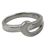 将图像加载到图库查看器中， Silver Crossover Ring for Women | Modern Minimalist Jewelry
