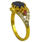Load image into Gallery viewer, gold plating Sapphire Ruby Ring for Women | Gemstone Jewelry
