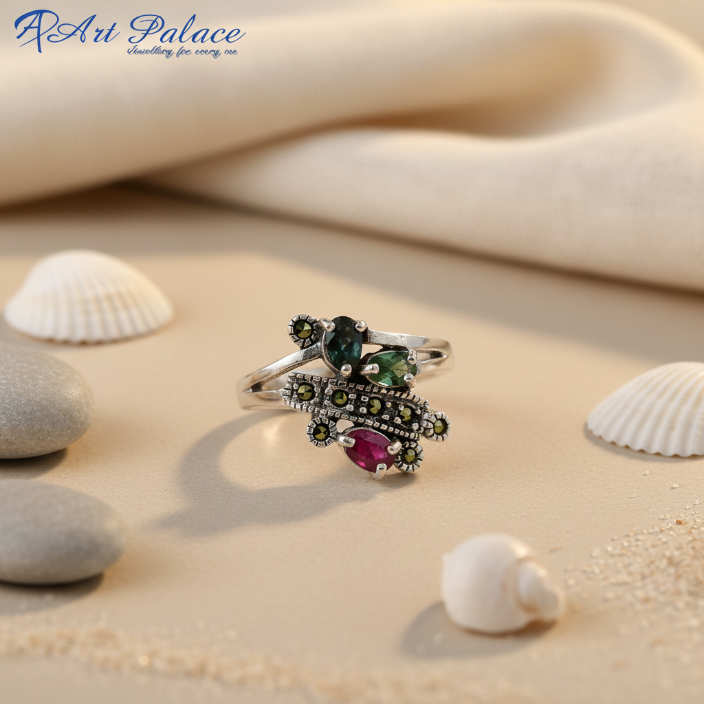 Sterling Silver Gemstone Ring for Women | Gift Jewelry