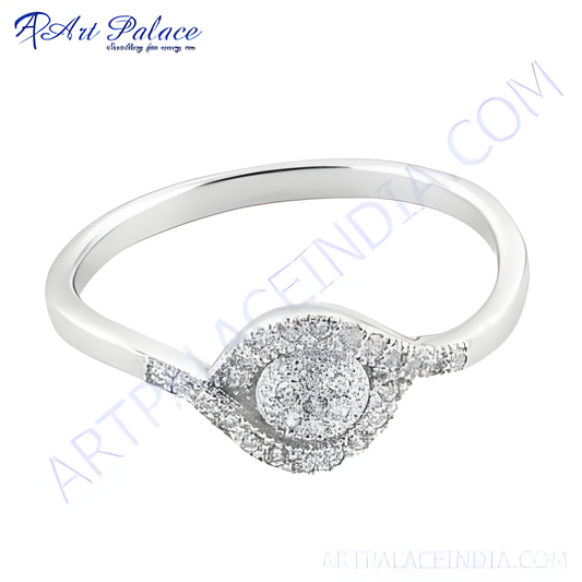 CZ Jewellery Romantic Silver Ring