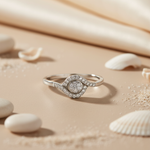 Load image into Gallery viewer, 925 Silver Diamond Eye Ring for Women | Fine Jewelry Gift
