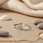 Load image into Gallery viewer, 925 Silver Heart Ring with Cubic Zirconia | Women's Ring
