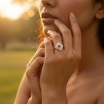 Load image into Gallery viewer, 925 Sterling Silver Diamond Heart Ring | Women's Ring | Gift
