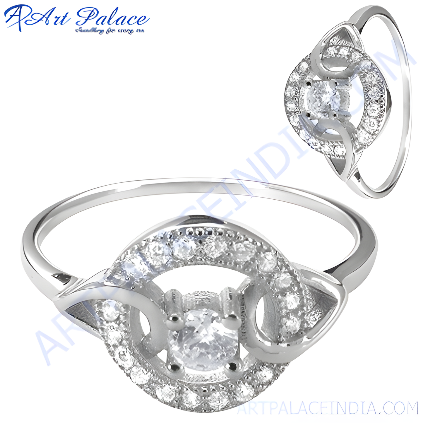 Truly Designer CZ Silver Ring