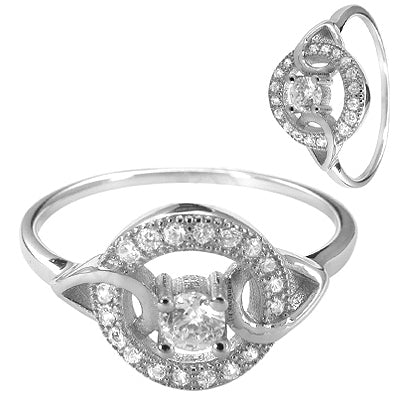925 silver cubic zirconia ring for women | gift jewelry