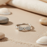将图像加载到图库查看器中， 925 Silver Bow Ring for Women | Dainty Minimalist Jewelry
