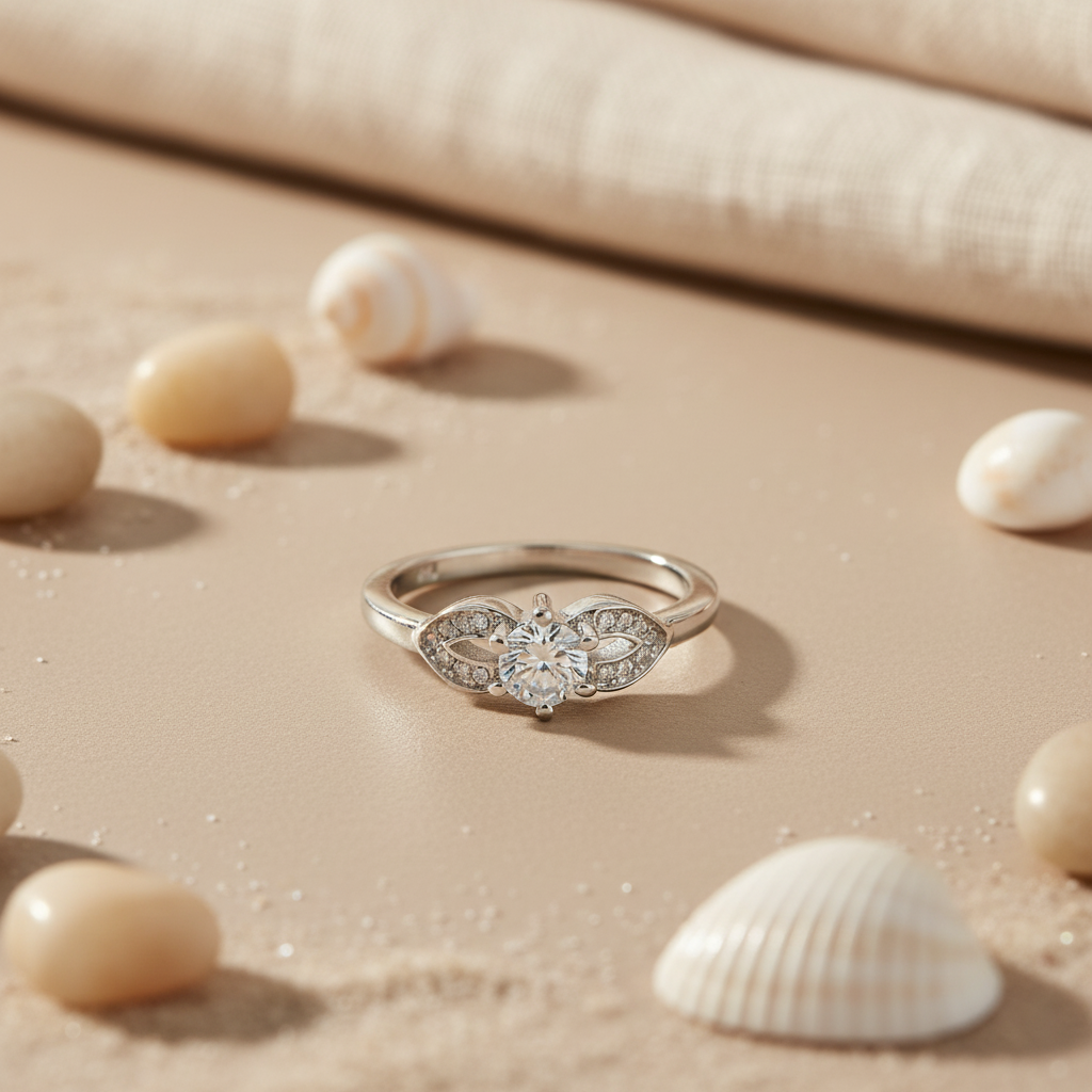 925 Silver Diamond Ring for Women | Engagement | Gift