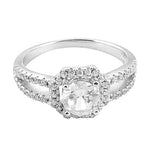 将图像加载到图库查看器中， 925 Silver Cubic Zirconia Engagement Ring | Women's Jewelry
