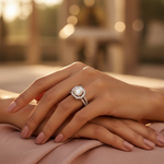 将图像加载到图库查看器中， 925 Silver Cubic Zirconia Engagement Ring | Women's Jewelry
