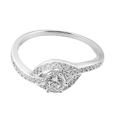 925 silver diamond ring for women | engagement jewelry