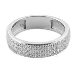 将图像加载到图库查看器中， 925 Silver Cubic Zirconia Pave Ring for Women | Gift Jewelry
