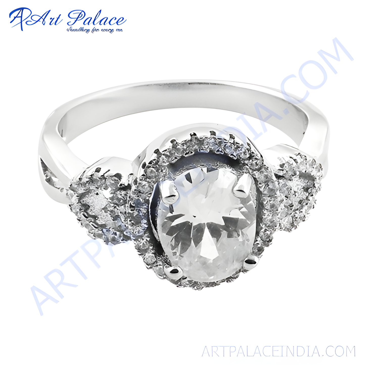 New Arrival Hot Selling AAA Quality CZ Party Wear 925 Sterling Silver CZ Ring. 925 Sterling Silver Gemstone Ring Awesome Cz Rings Hand Finished Cz Rings