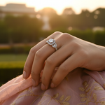 将图像加载到图库查看器中， 925 Silver Cubic Zirconia Ring for Women | Engagement Ring
