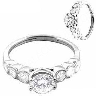 925 sterling silver ring with cz stones | for women | gift