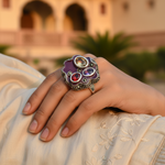 Load image into Gallery viewer, 925 Silver Multi-Gemstone Ring for Women | Cocktail Ring
