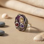Load image into Gallery viewer, 925 Silver Multi-Gemstone Ring for Women | Cocktail Ring
