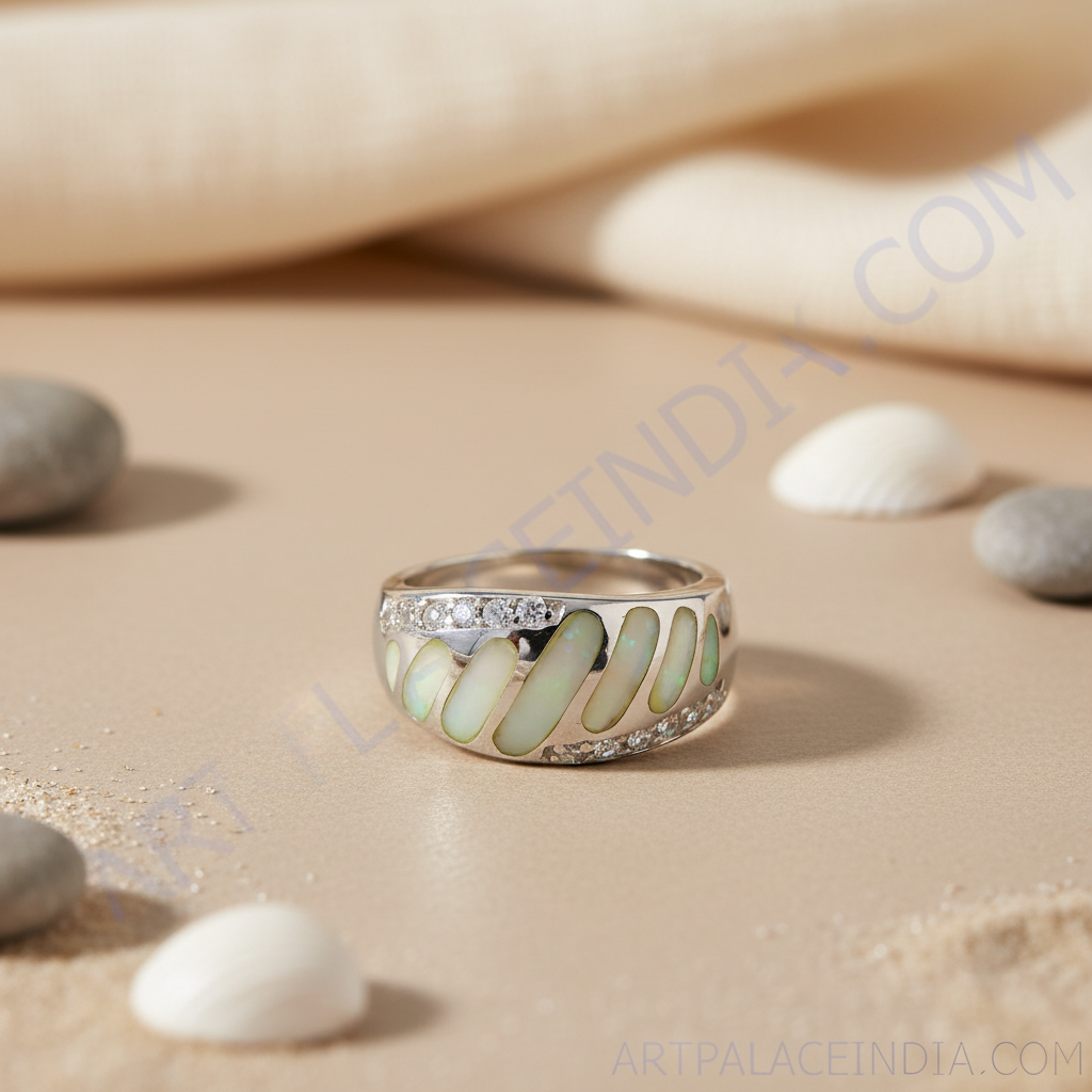 Silver Opal Ring for Women | Modern Ring Jewelry