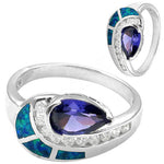 Load image into Gallery viewer, 925 Silver Tanzanite &amp; Opal Ring for Women | Gift Jewelry
