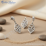 Load image into Gallery viewer, 925 Silver Diamond Teardrop Earrings for Women | Gift Jewelry
