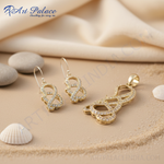 Load image into Gallery viewer, 925 Silver Cubic Zirconia Earring &amp; Pendant Set for Women
