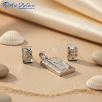 Load image into Gallery viewer, Silver Pendant Earrings Set | Women&#39;s Fashion Jewelry Gift
