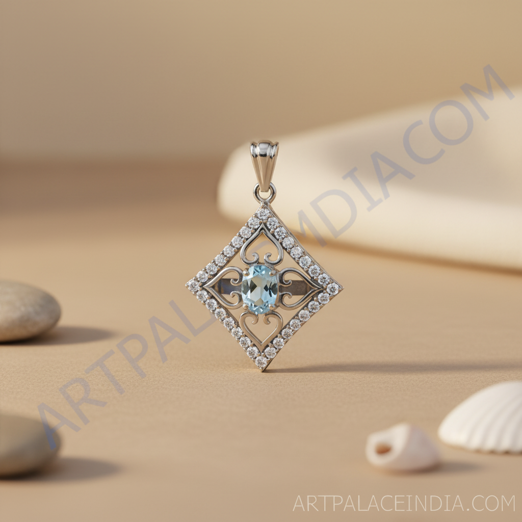 925 silver gemstone pendant earrings ring set for women