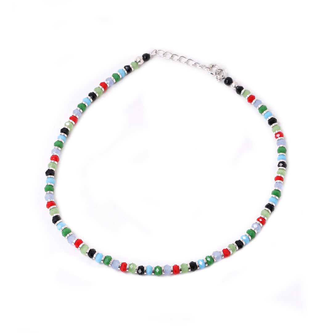 Beaded Anklet for Women | Colorful Stone Anklet | Summer Jewelry