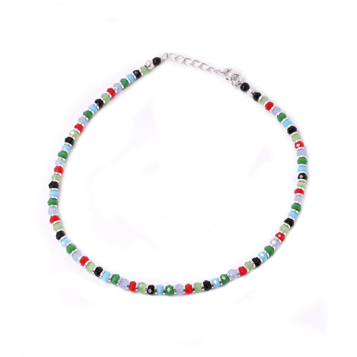 Beaded anklet for women | colorful stone anklet | summer jewelry