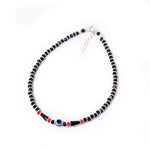 将图像加载到图库查看器中， 925纯银邪眼脚链（女士款）| 护身符
