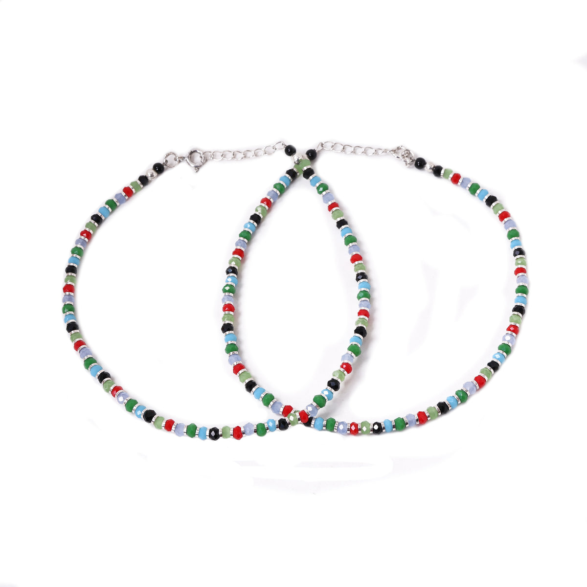 Beaded anklets for women | colorful gemstone anklet | gift