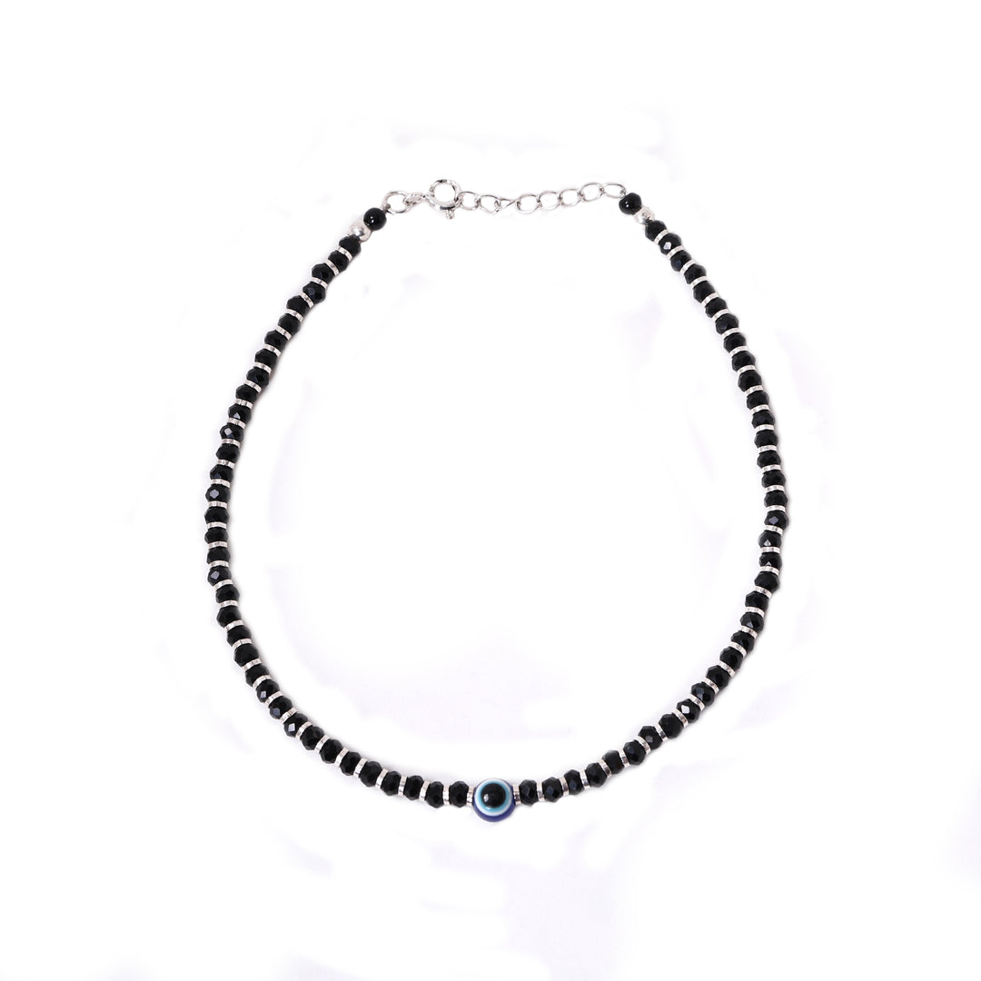 925 Silver Evil Eye Anklet for Women | Protection Jewelry
