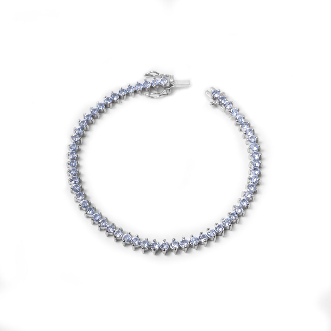 Silver Tanzanite Tennis Bracelet for Women | Gift for Her
