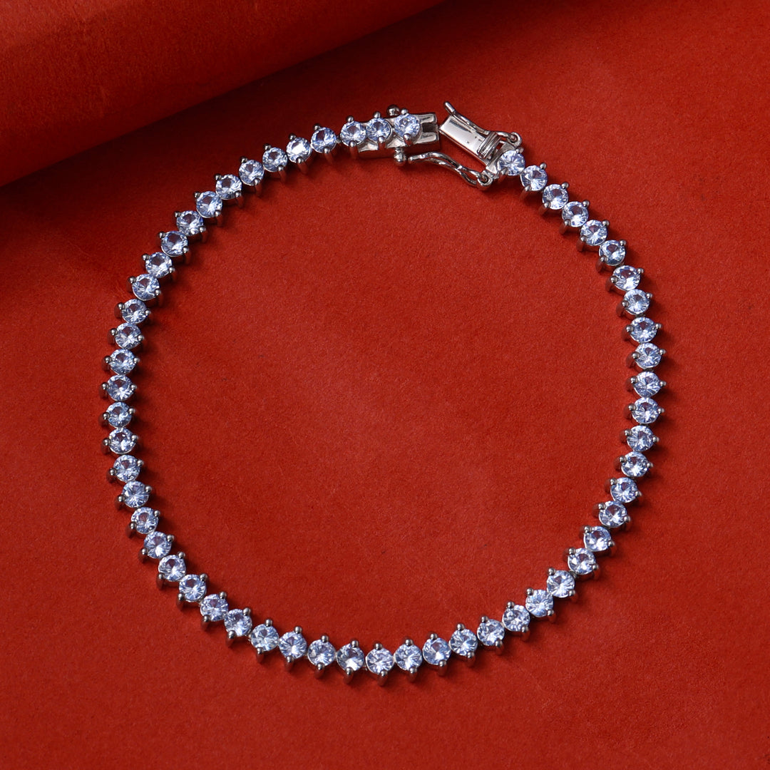 Silver Tanzanite Tennis Bracelet for Women | Gift for Her