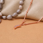 Load image into Gallery viewer, Rose gold plating Moon Anklet with Cubic Zirconia | Women&#39;s Jewelry Gift
