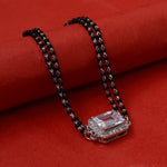 Load image into Gallery viewer, 925 Silver Black Bead Bracelet with Cubic Zirconia | Women&#39;s Gift
