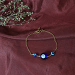 Load image into Gallery viewer, gold plating Evil Eye Bead Bracelet | Protection Jewelry for Women
