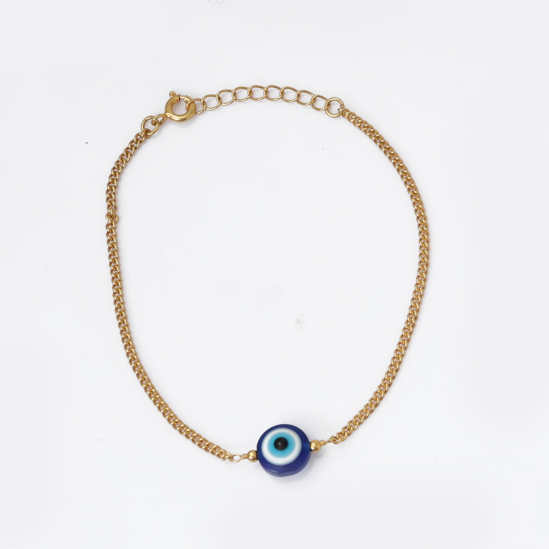 gold plating Evil Eye Chain Bracelet for Women | Protection Jewelry