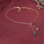 Load image into Gallery viewer, gold plating Adjustable Chain Bracelet with Gemstones | Women&#39;s Jewelry
