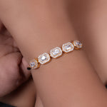 Load image into Gallery viewer, gold plating Beaded Cubic Zirconia Bracelet | Women&#39;s Fashion Jewelry

