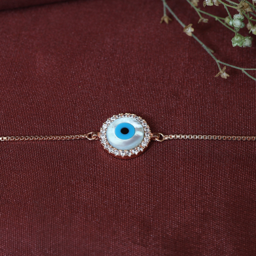 Rose gold plating Evil Eye Bracelet for Women | Protection Jewelry